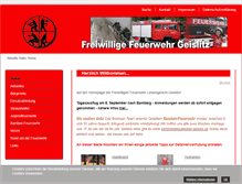 Tablet Screenshot of feuerwehr-geislitz.de